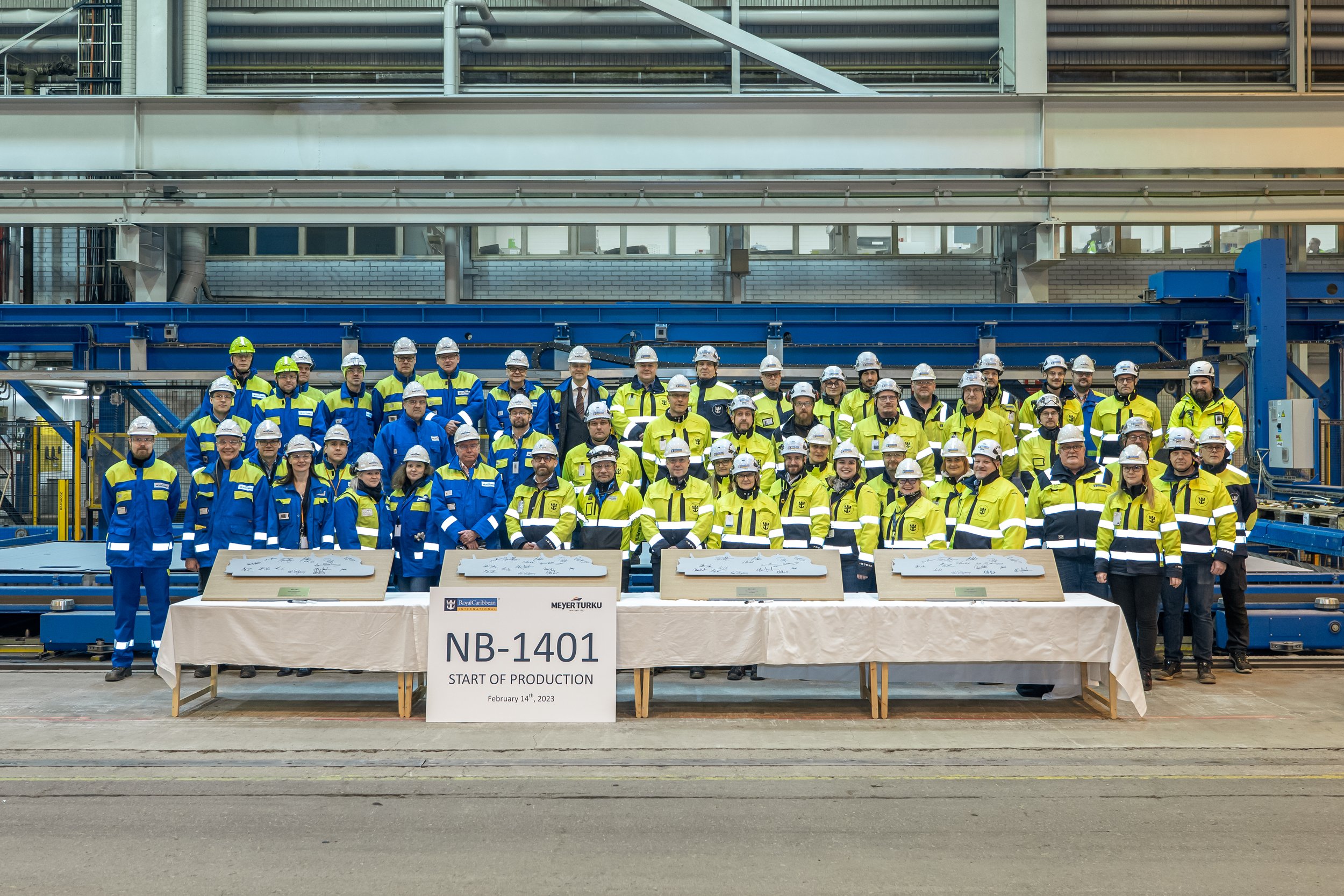 Royal Caribbean Holds Steel Cutting Ceremony for Second Icon Class Ship